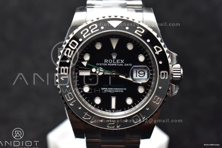 GRNR Best Gray Clean Elegant on Steel Strap 1:1 DD Edition GMT-Master Oyster II Ceramic 876 126710 904L Black 0206